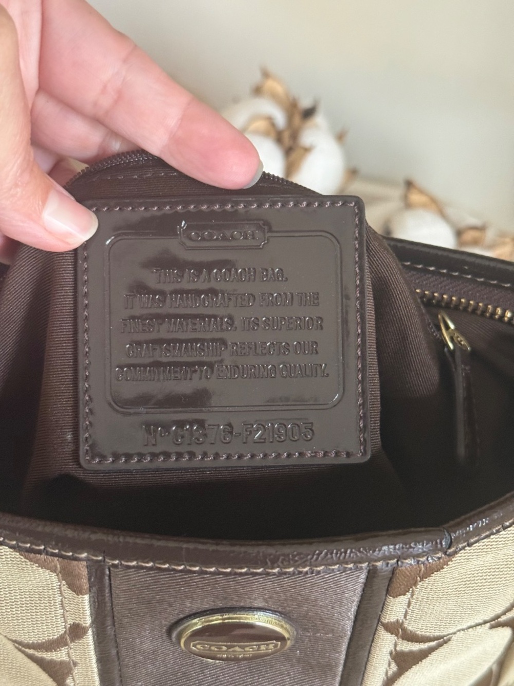 Coach Signature Stripe Duffle Bag. - Picture 4 of 7